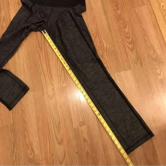 Lululemon Forme Pant Yoga Leggings Pants Women’s Size 10 Heather Grey Black - Picture 10 of 10